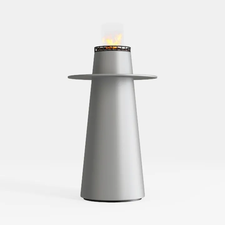 Modern Minimalist Metal Outdoor Patio Fire Pit Table Lamp 3D Model