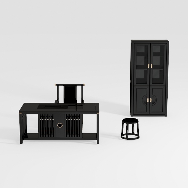 63 Inches L Shaped Standing Desk, Rattan Executive