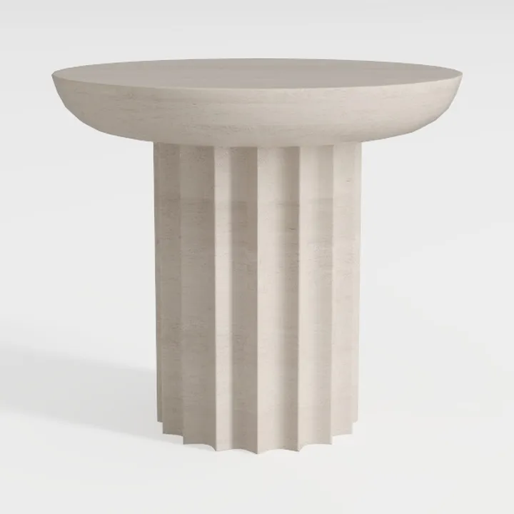 Round Nesting Coffee Tables Set of 2, Mid Century