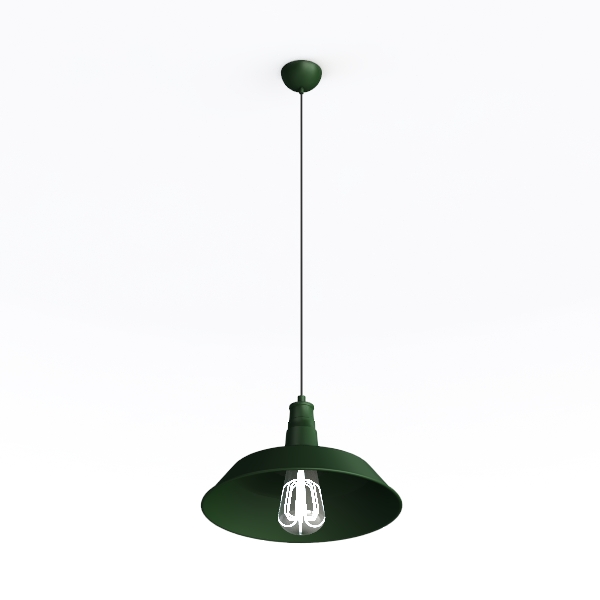 CLAXY Macaron Green Pendant Lights Metal Barn