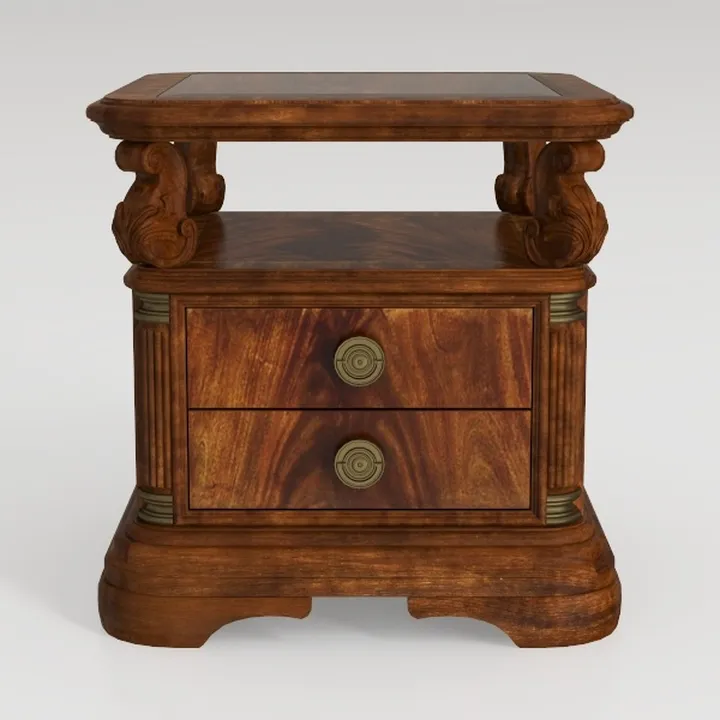 Pemberly Row 3-Drawer Live Edge Solid Wood