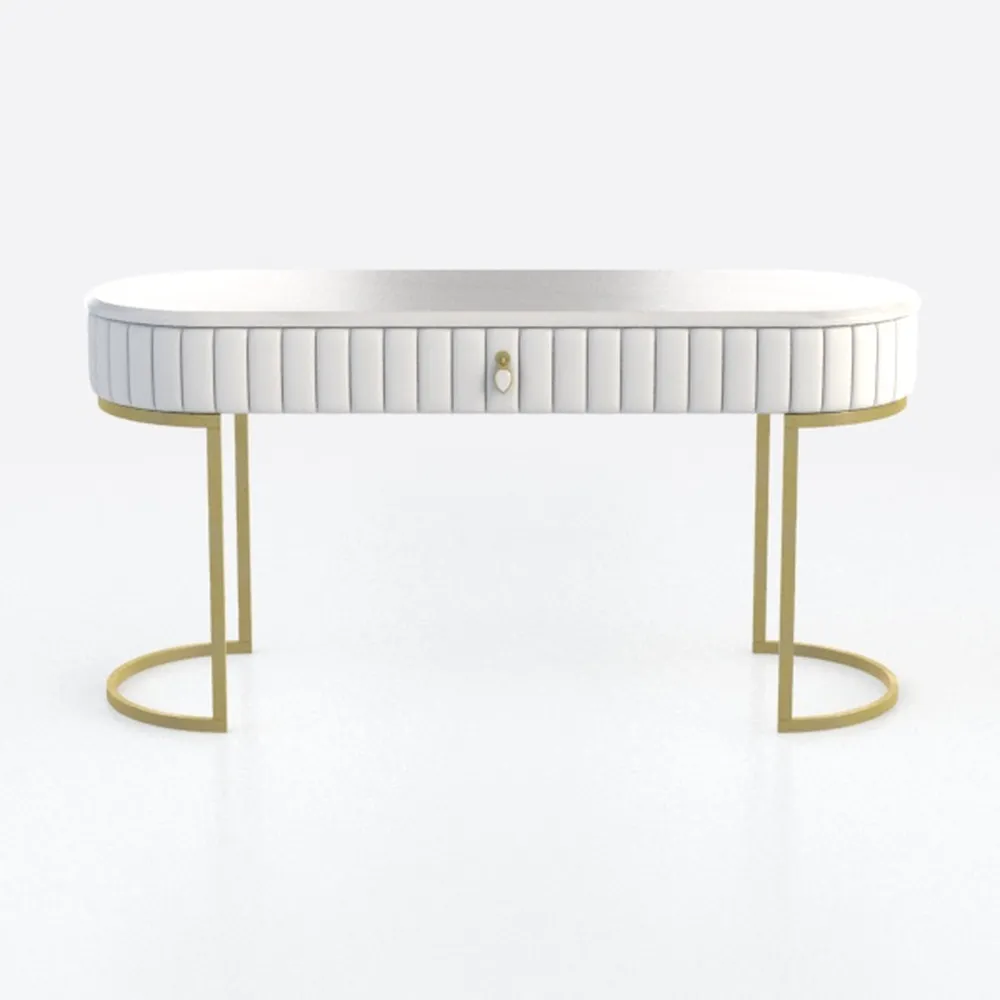 MICHAEL AMINI London Place Vanity Desk - Creamy Pe