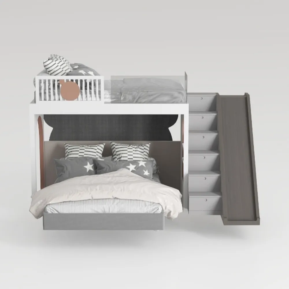 Harper & Bright Designs Twin Bunk Beds with Slide