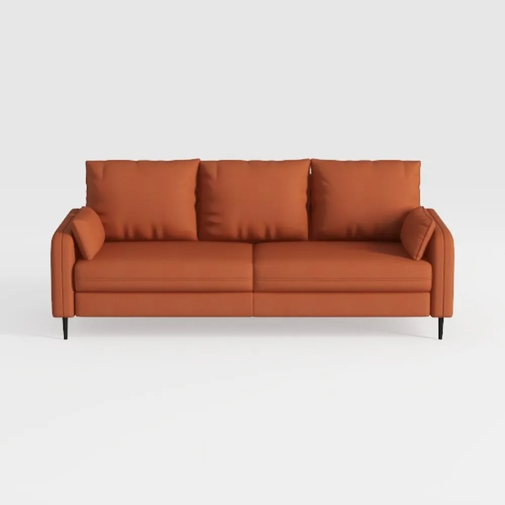 Top Grain Italian Leather Sofa for Modern Living