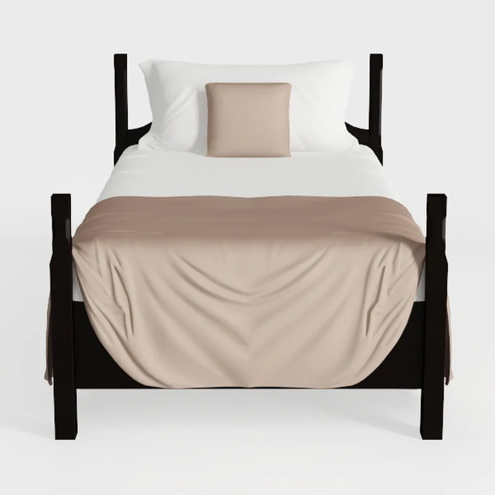 FURINNO Pessac PU Leather Upholstered Platform, Tw