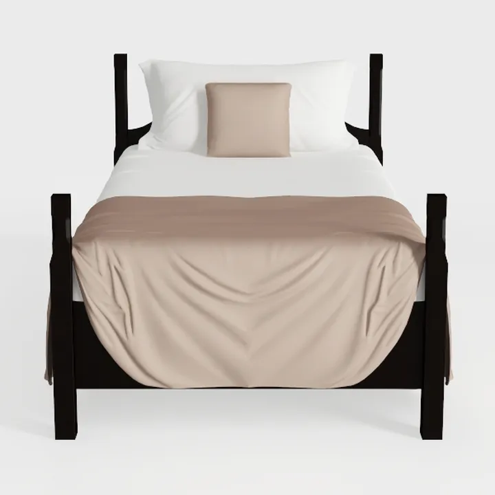 FURINNO Pessac PU Leather Upholstered Platform, Tw