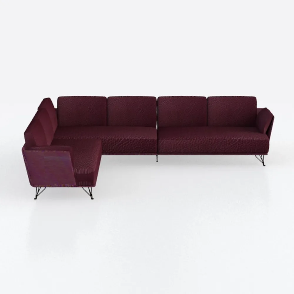 GOWE Maddie 130.5" Purple Velvet 7-Seater