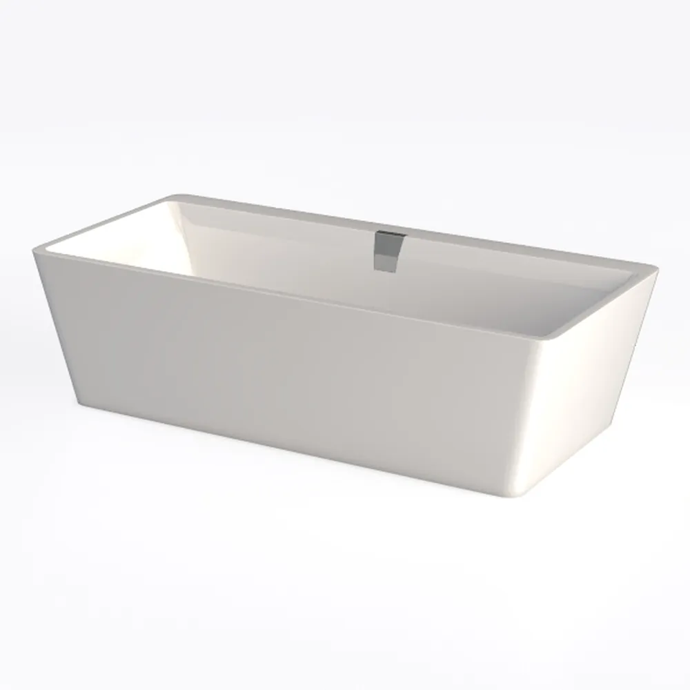 Laura 59" Small Soaking Bathtub by Wyndham Collection - White