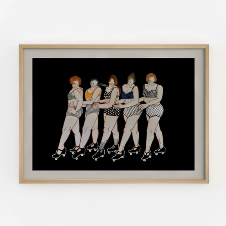 VIYYIEA Framed Wall Art for Living Room, Swan Art