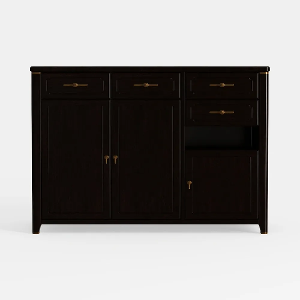 Farmhouse Buffet Cabinet with Storage, 58" Rustic