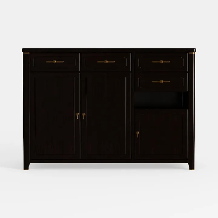 Farmhouse Buffet Cabinet with Storage, 58" Rustic