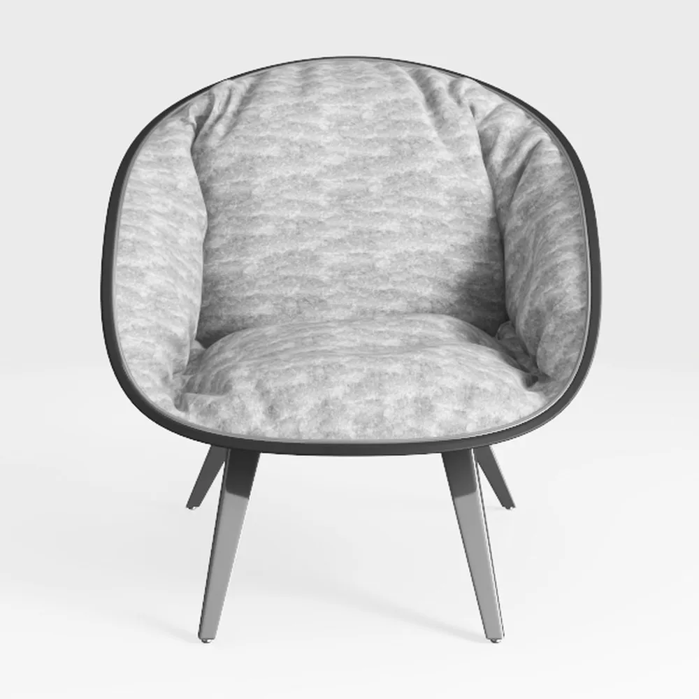 Spatial Order Upholstered 360° Barrel Back Swivel 