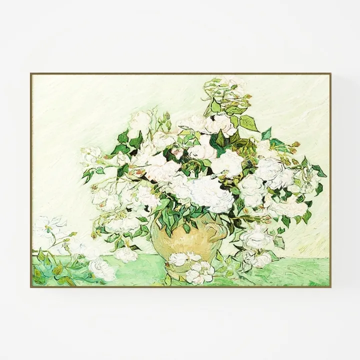 Vintage Van Gogh Style Floral Wall Art Print 3D Model