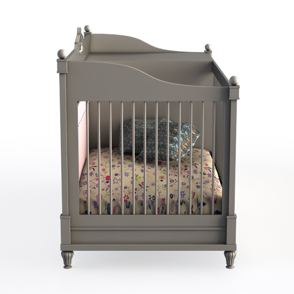 Theo Pebble Gray 3-in-1 Convertible Crib