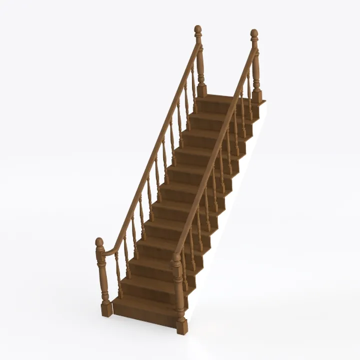 Jingqing custom staircase single run wooden staircase