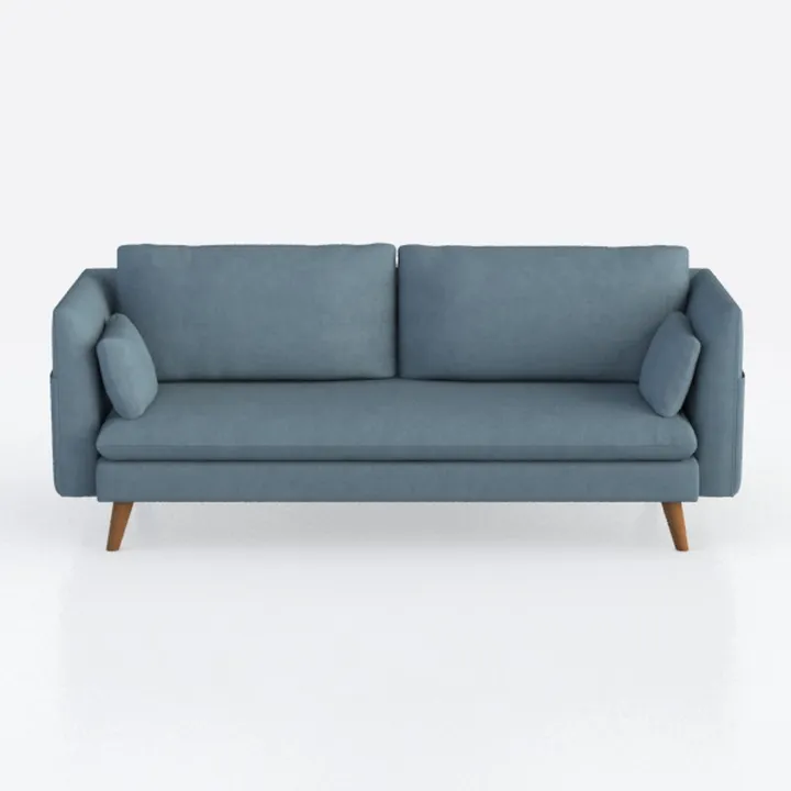 Tbfit 65" W Loveseat Sofa, Velvet Mid Century