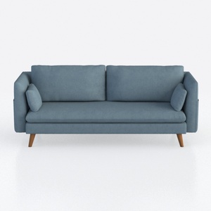 Tbfit 65" W Loveseat Sofa, Velvet Mid Century