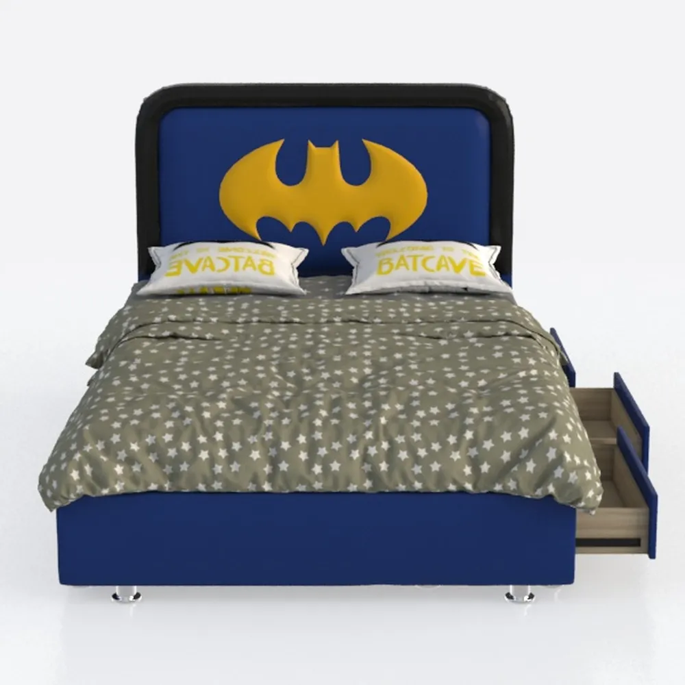 Max & Lily Full Bed, Bed Frame with Headboard For 