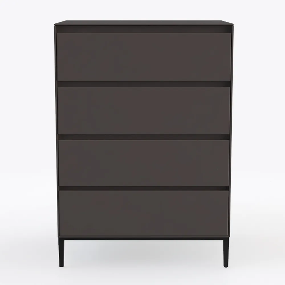 Nightstand Set of 2 Black Nightstand with 3 Drawer