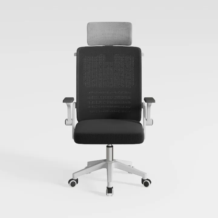 Minimalist Mesh Fabric Office Chair With Headrest 3D Model