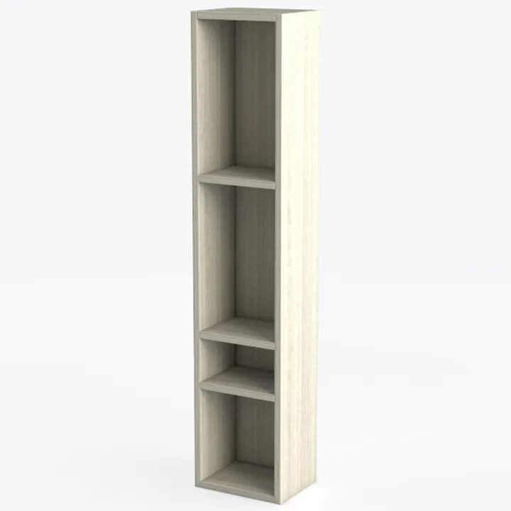 Pasir 4-Tier Open Shelf Bookcase French Oak