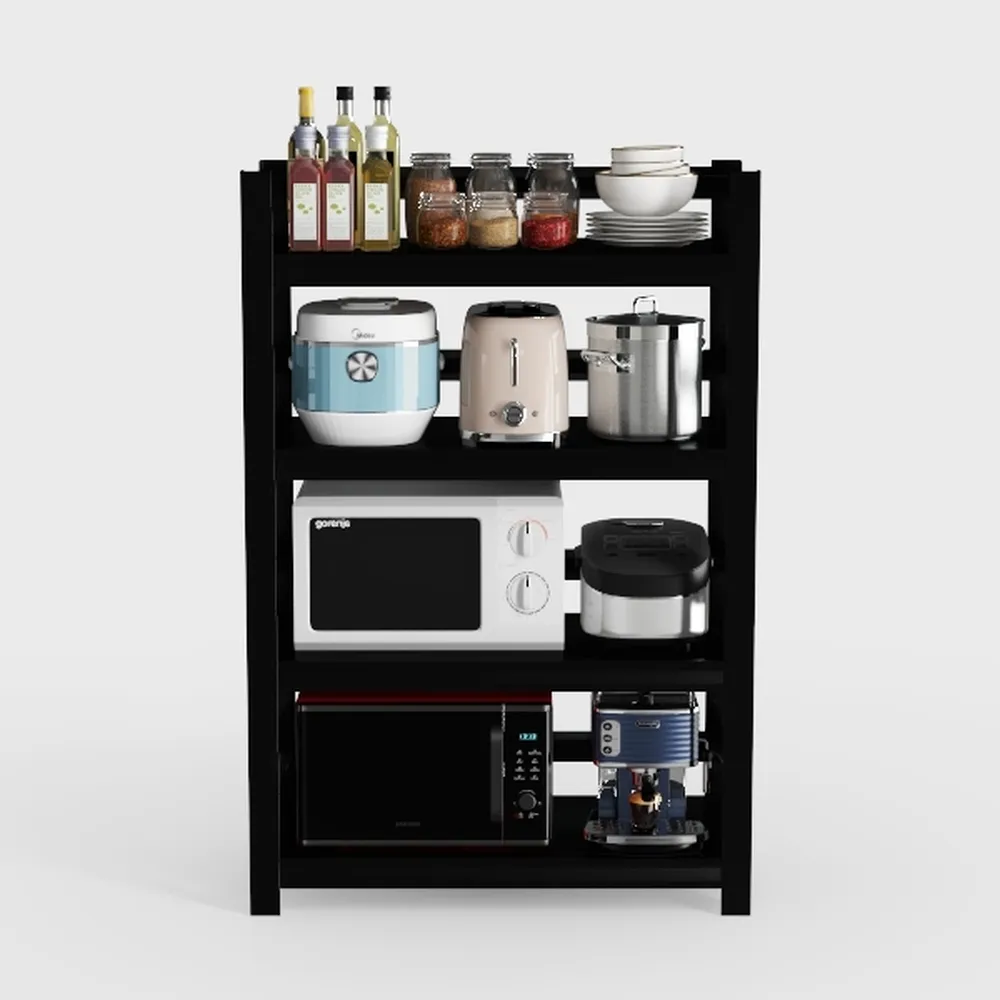 Armocity 4-Tier AV Media Stand with Power Strips