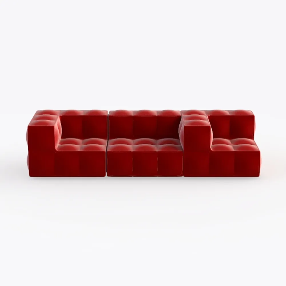 149.6IN Modern Curved Sofa - Living Room Couch