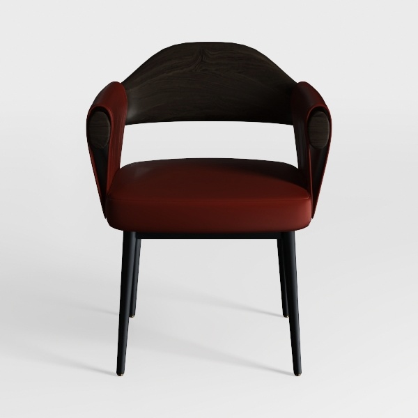 Mirah 34 in. Burnt Orange Performance Velvet Moder