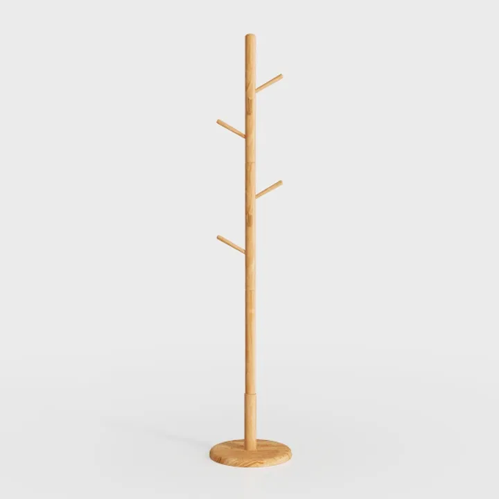 Solid Wood Coat Rack and Stand, Free Standing