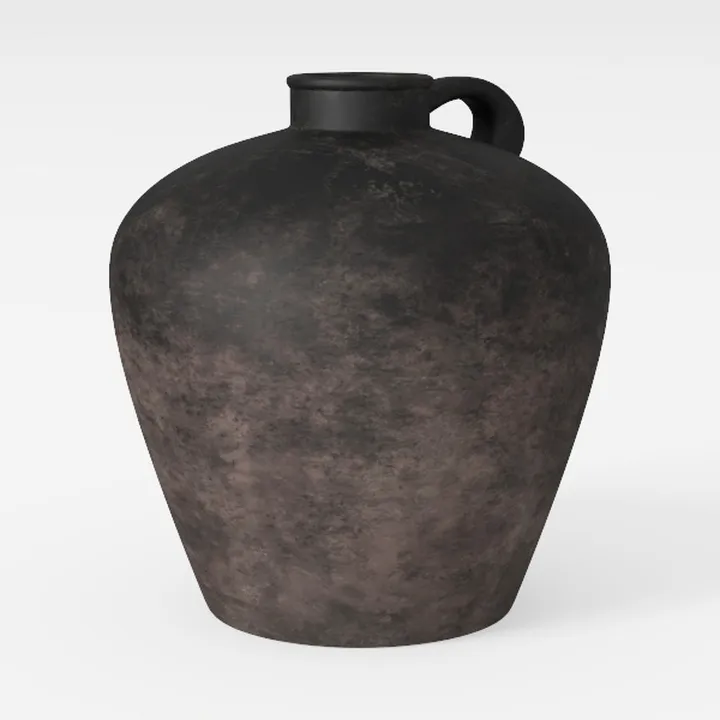 Artissance Small Charcoal/Gray Ceramic Indoor