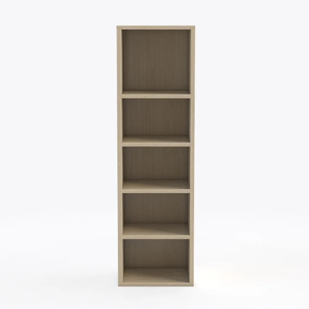 vidaXL Modern Sonoma Oak Bookcase 60x24x56.3 in