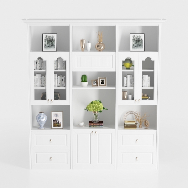 VOWNER 3PCS Bookshelf and Bookcase, 5-Tier Modern