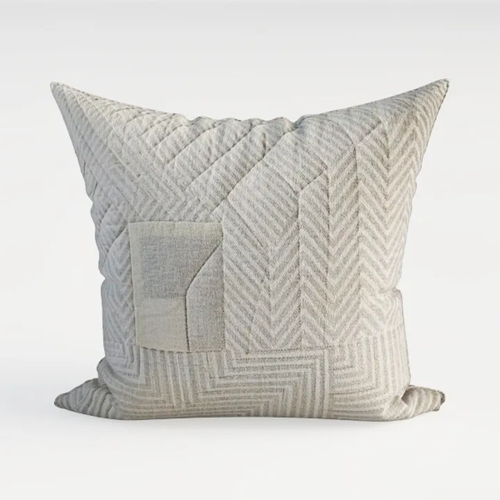 Homey Cozy Jacquard Cotton Throw Pillow Cover