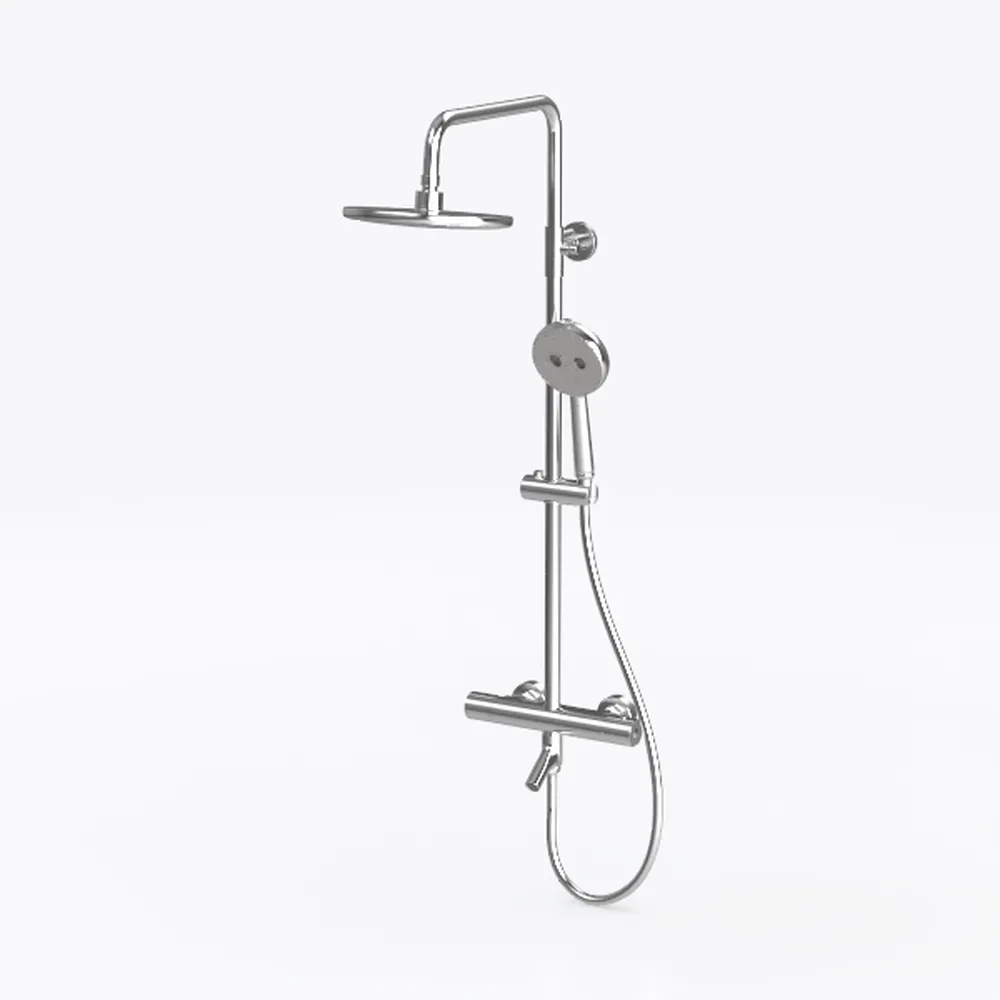 Brushed Gold Rain Shower System Shower Faucet Set