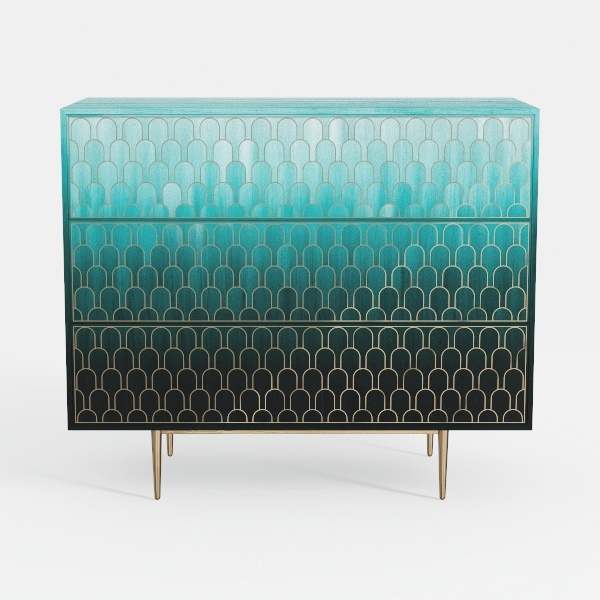 ARTPOWER Accent Cabinet with 2 Doors, Vintage