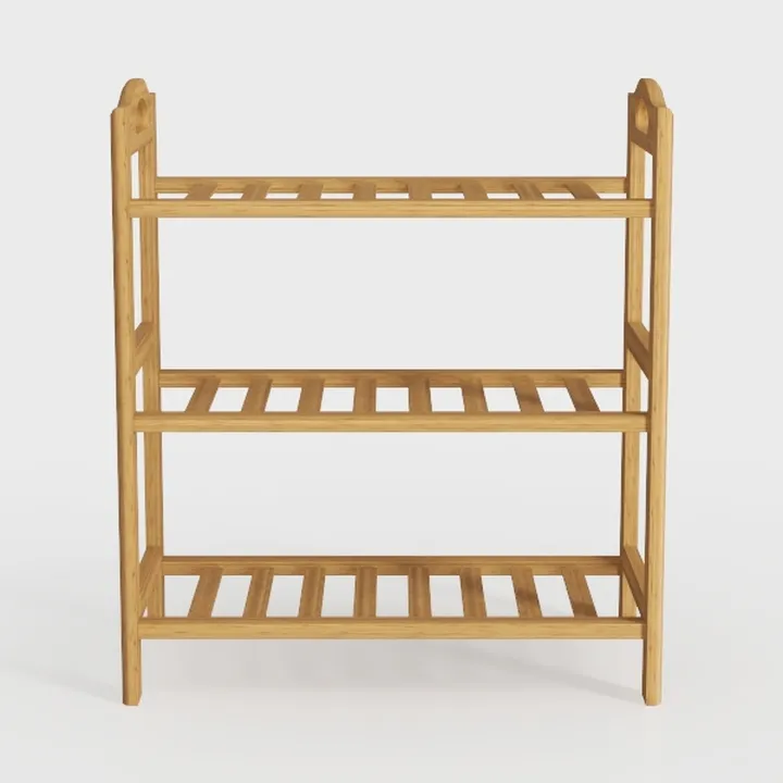 3-Tier Bamboo Freestanding Shelf Unit,