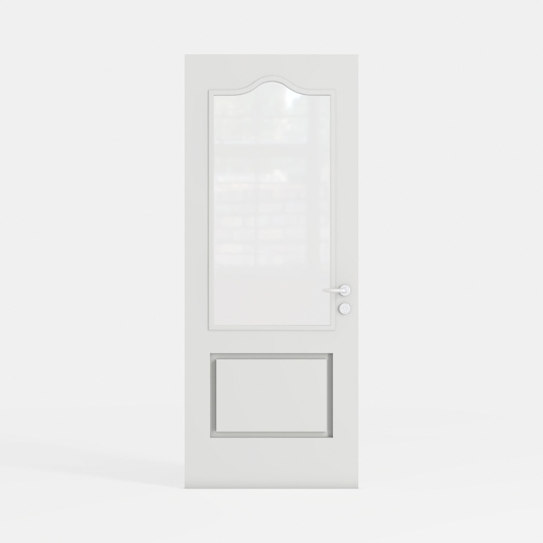 36&quot; x 80&quot; Clear Glass Slab Door, 1-Lite Glass 