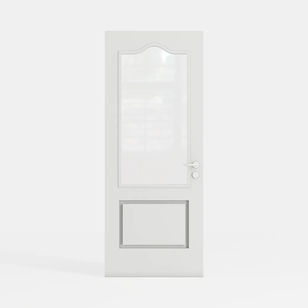 36" x 80" Clear Glass Slab Door, 1-Lite Glass 