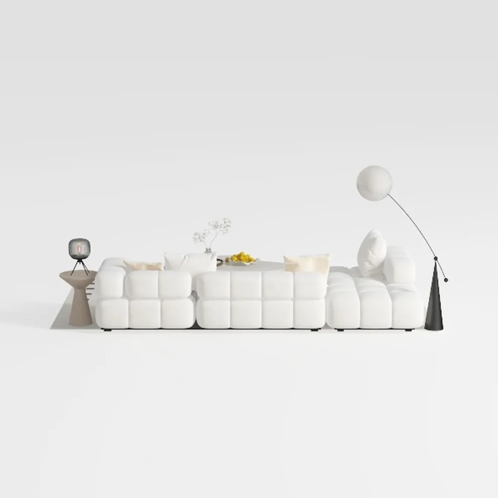 Power Recliner Sofa Set with LED, Living Room