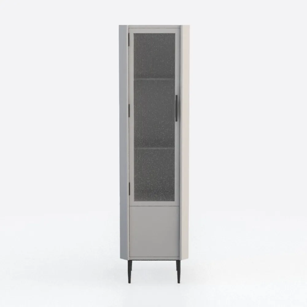 VASAGLE Tall Bathroom Cabinet with Lights, Slim