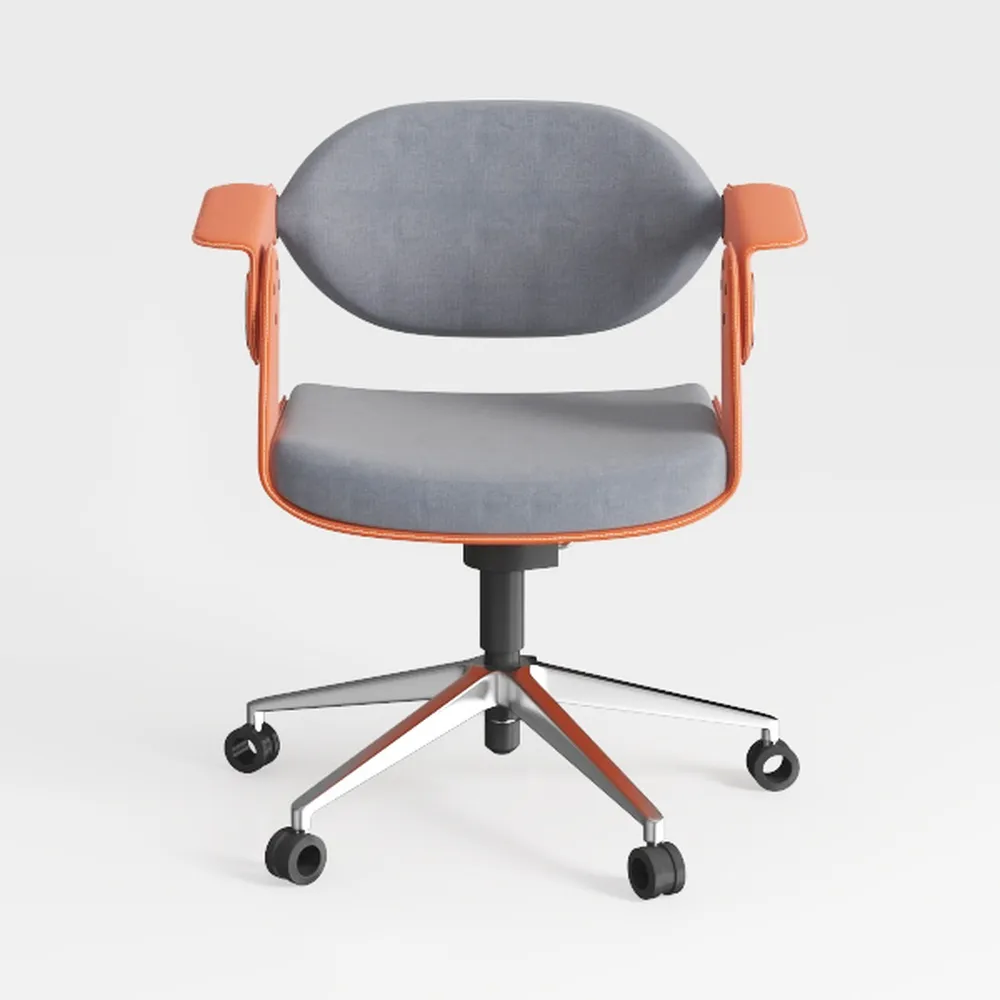 Steelcase Leap Desk Chair in Scarlet Red Elmosoft 