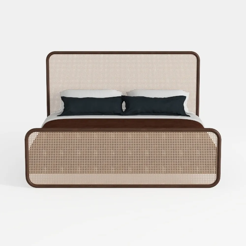 Hillsdale Sausalito Transitional Wood King Bed wit