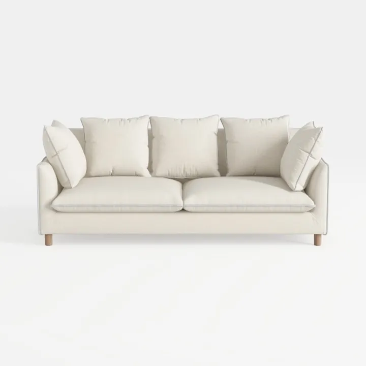 89" 3-Seater Sofa, Deep Seat Sofa with Comfy Cushi