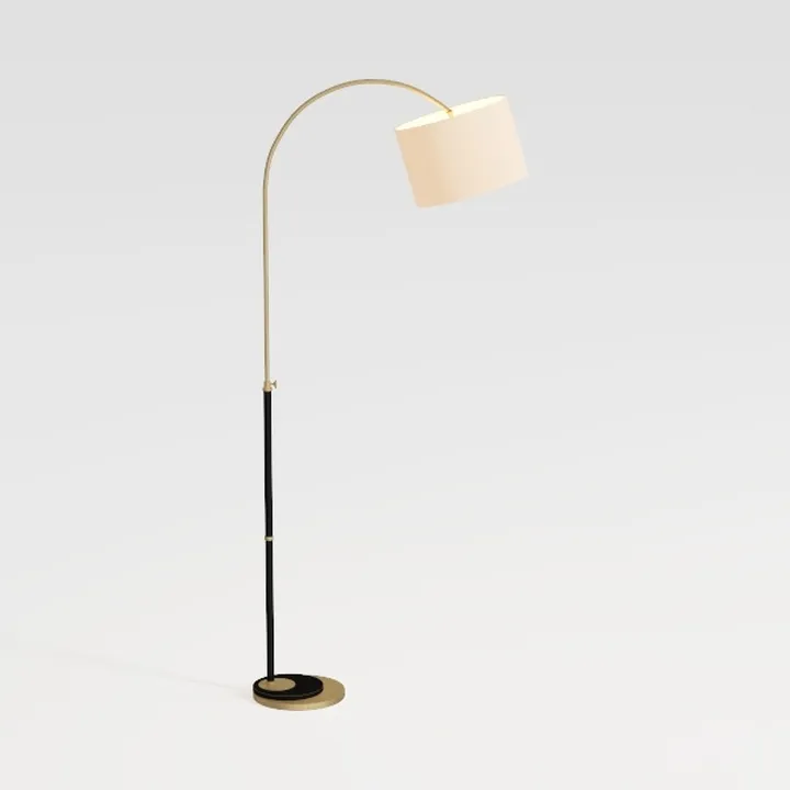 Arc Floor Lamp with Remote and Stepless Dimmable 