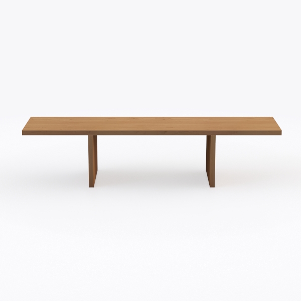 CraftThink Modern Wood Writing Desk, H-Shape Offic