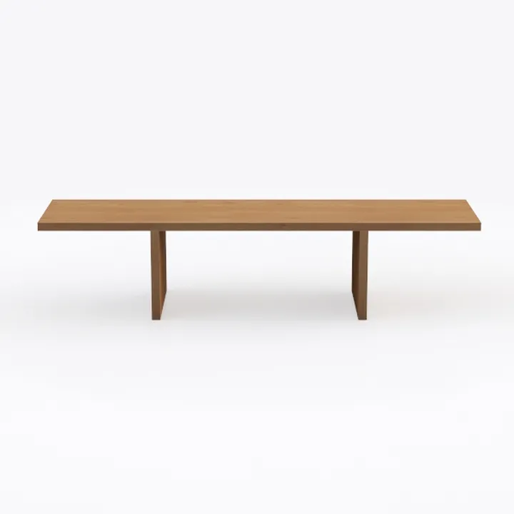 CraftThink Modern Wood Writing Desk, H-Shape Offic