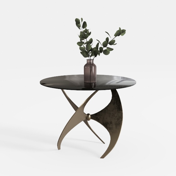 MONDAWE 39&quot; Cast Aluminum Bistro Table with