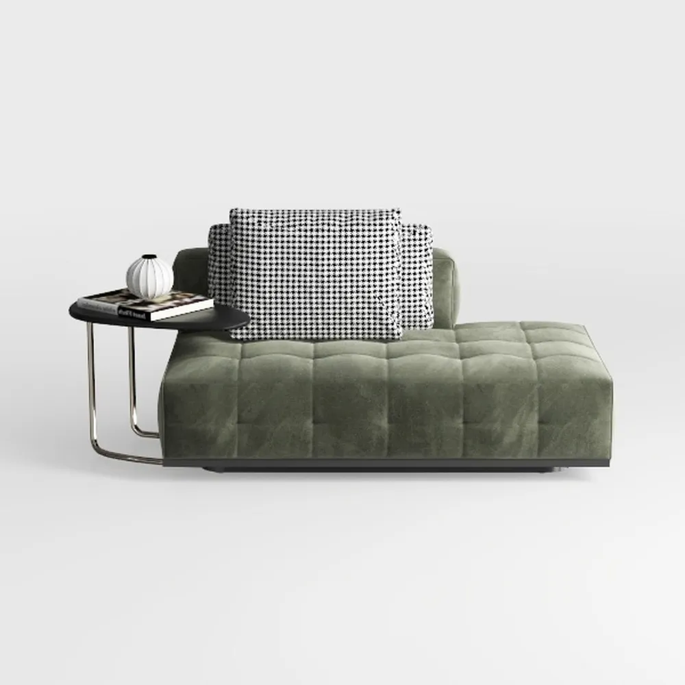 FEMICON Compact Armless Accent Chair with Moveable