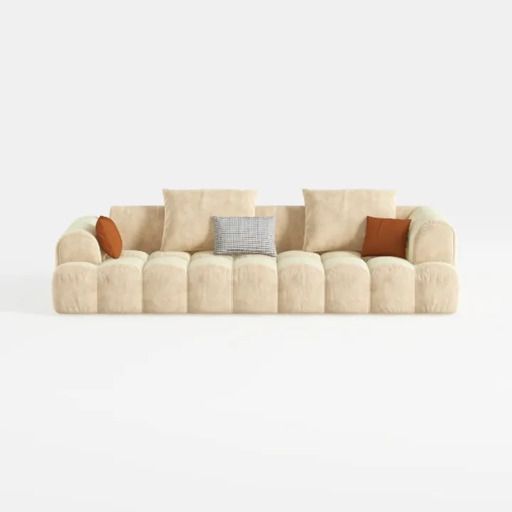 109" Curved Sofa Couch Modern Round Couch Deep