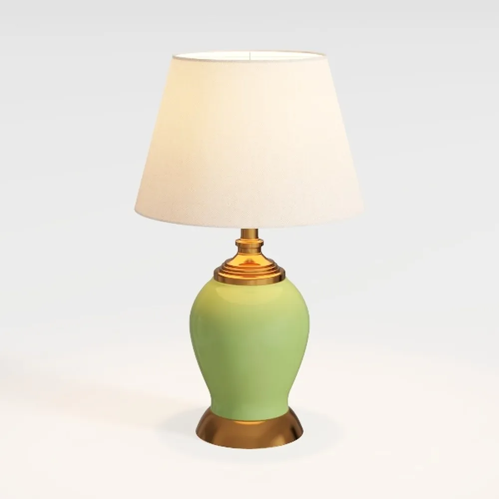 Salgareda Boho Ceramic Bedside Table Lamp for